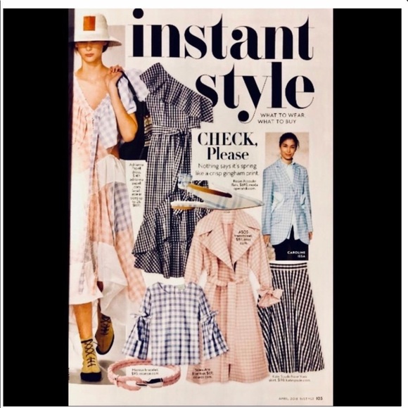 Madewell Gingham Check Flutter Sleeve Casual Dress - Picture 3 of 7